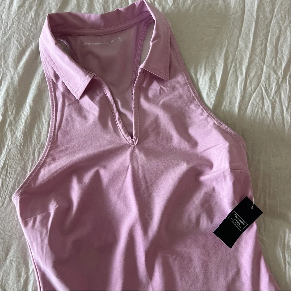 NWT Abercrombie & Fitch Women’s Traveler Polo Mini Dress - Picture 5 of 7